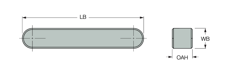 SQ KEY 1/4X1/4X1-1/2